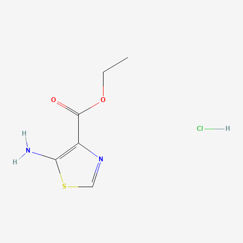 ethyl 5-amino-1,3-thiazole-4-carboxylate;hydrochloride (CAS: 1253792-74-3) - Chemical Structure and Molecular Formula 