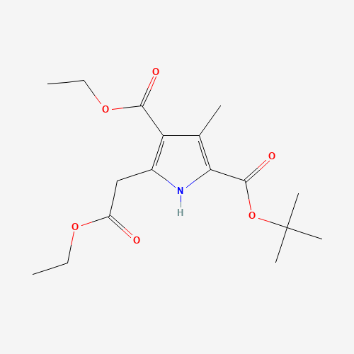 2-O-tert-butyl 4-O-ethyl 5-(2-ethoxy-2-oxoethyl)-3-methyl-1H-pyrrole-2,4-dicarboxylate (CAS: 107044-80-4) - Related Chemical Product