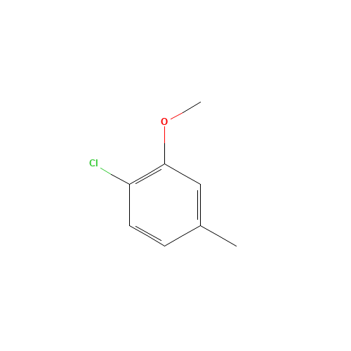 1-chloro-2-methoxy-4-methylbenzene (CAS: 73909-16-7) - Chemical Structure and Molecular Formula 