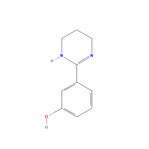 3-(1,4,5,6-tetrahydropyrimidin-2-yl)phenol (CAS: 848850-63-5) - Chemical Structure and Molecular Formula 
