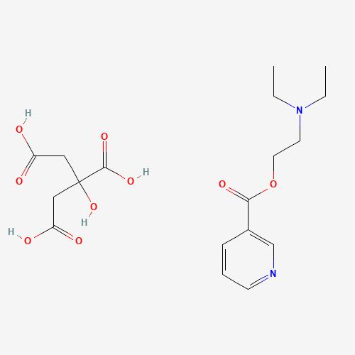 2-(diethylamino)ethyl pyridine-3-carboxylate;2-hydroxypropane-1,2,3-tricarboxylic acid (CAS: 1641-74-3) - Related Chemical Product