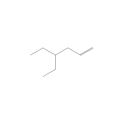 4-ethylhex-1-ene (CAS: 16746-85-3) - Chemical Structure and Molecular Formula 