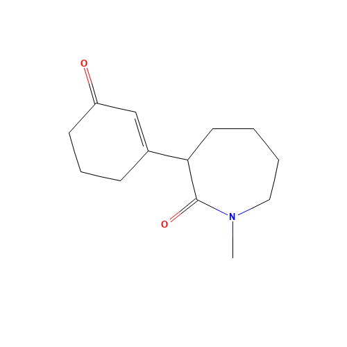 1-methyl-3-(3-oxocyclohexen-1-yl)azepan-2-one (CAS: 71556-70-2) - Related Chemical Product