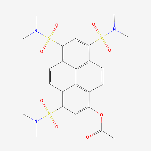 [3,6,8-tris(dimethylsulfamoyl)pyren-1-yl] acetate (CAS: 127044-62-6) - Related Chemical Product