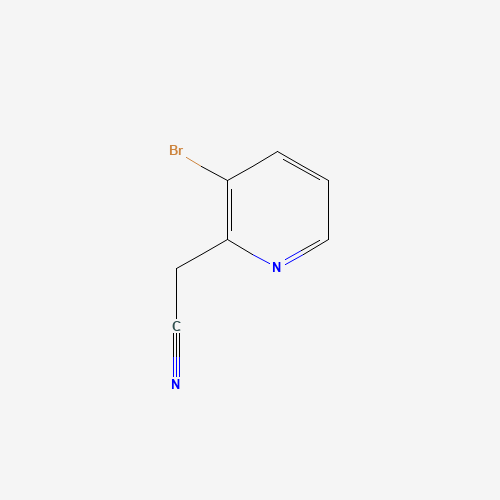 2-(3-bromopyridin-2-yl)acetonitrile (CAS: 122851-60-9) - Chemical Structure and Molecular Formula 