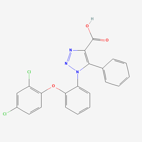 1-[2-(2,4-dichlorophenoxy)phenyl]-5-phenyltriazole-4-carboxylic acid (CAS: 664966-03-4) - Related Chemical Product