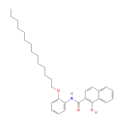 1-hydroxy-N-(2-tetradecoxyphenyl)naphthalene-2-carboxamide (CAS: 39163-92-3) - Related Chemical Product