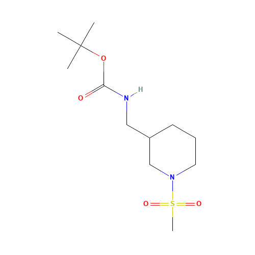 tert-butyl N-[(1-methylsulfonylpiperidin-3-yl)methyl]carbamate (CAS: 1257046-67-5) - Related Chemical Product