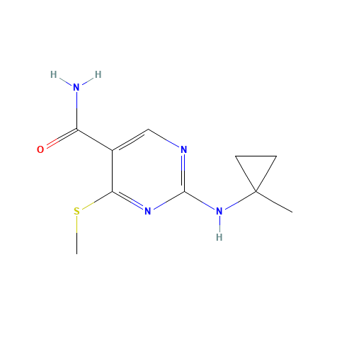 2-[(1-methylcyclopropyl)amino]-4-methylsulfanylpyrimidine-5-carboxamide (CAS: 1403865-43-9) - Related Chemical Product