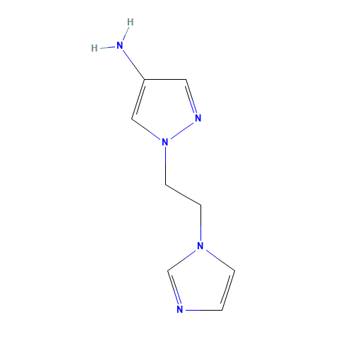 1-(2-imidazol-1-ylethyl)pyrazol-4-amine (CAS: 1029413-48-6) - Related Chemical Product