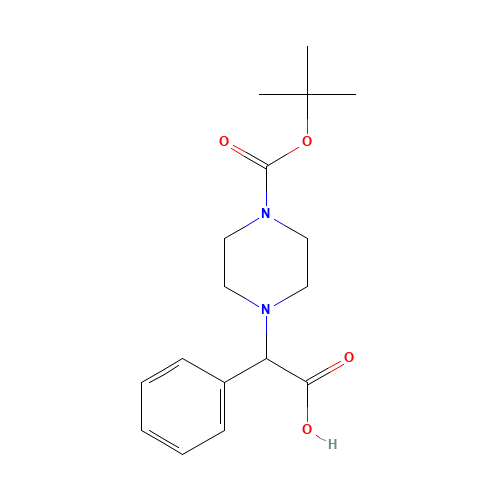 2-[4-[(2-methylpropan-2-yl)oxycarbonyl]piperazin-1-yl]-2-phenylacetic acid (CAS: 347186-49-6) - Related Chemical Product
