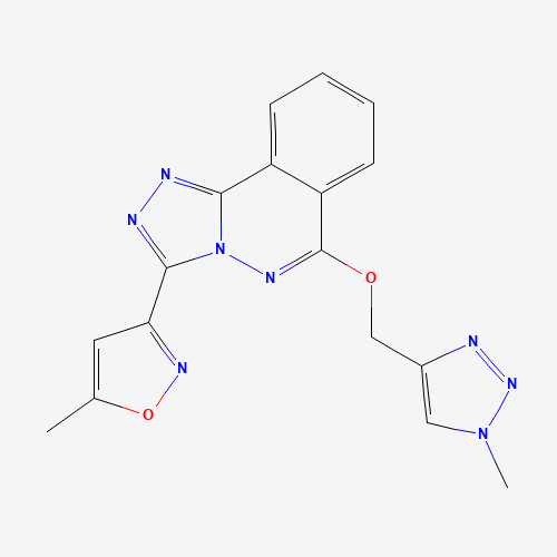 5-methyl-3-[6-[(1-methyltriazol-4-yl)methoxy]-[1,2,4]triazolo[3,4-a]phthalazin-3-yl]-1,2-oxazole (CAS: 215874-86-5) - Related Chemical Product