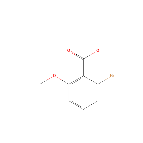 methyl 2-bromo-6-methoxybenzoate (CAS: 31786-46-6) - Chemical Structure and Molecular Formula 