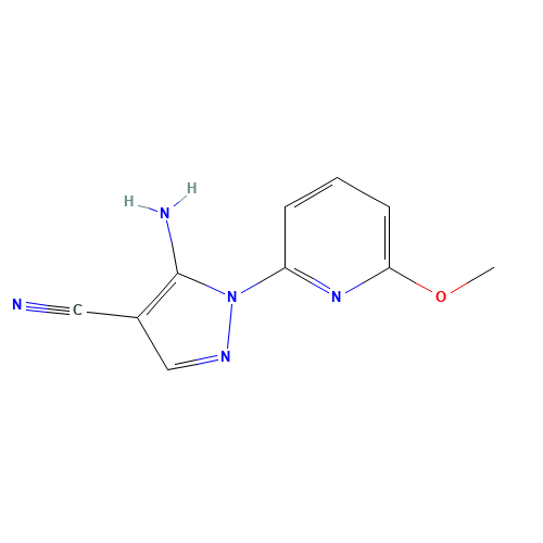 5-amino-1-(6-methoxypyridin-2-yl)pyrazole-4-carbonitrile (CAS: 650637-92-6) - Related Chemical Product