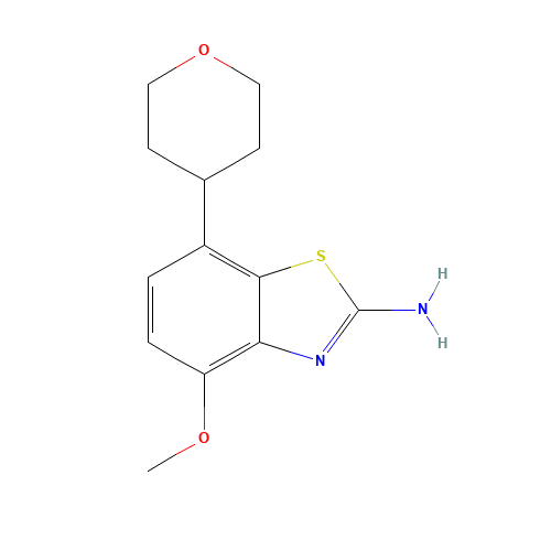 4-methoxy-7-(oxan-4-yl)-1,3-benzothiazol-2-amine (CAS: 554411-25-5) - Related Chemical Product