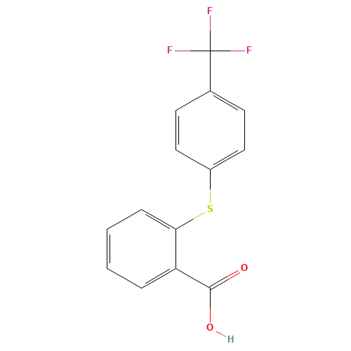2-[4-(trifluoromethyl)phenyl]sulfanylbenzoic acid (CAS: 895-45-4) - Related Chemical Product