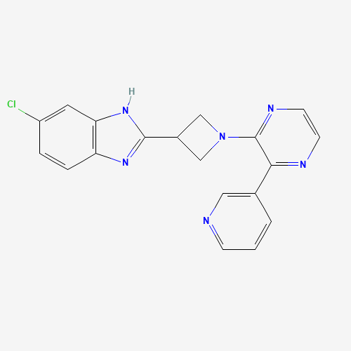 6-chloro-2-[1-(3-pyridin-3-ylpyrazin-2-yl)azetidin-3-yl]-1H-benzimidazole (CAS: 1350354-71-0) - Related Chemical Product