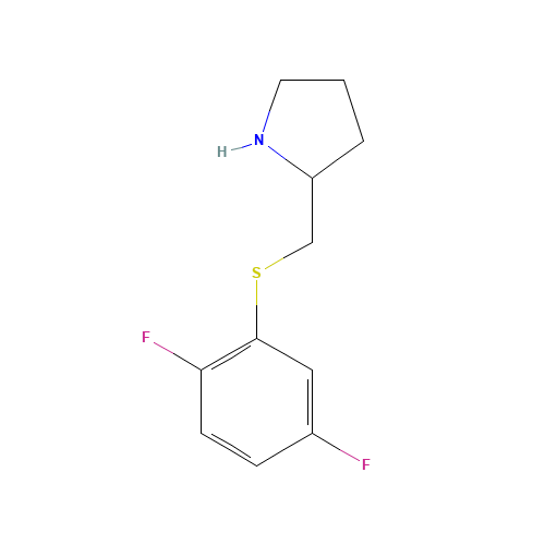 2-[(2,5-difluorophenyl)sulfanylmethyl]pyrrolidine (CAS: 1250693-18-5) - Related Chemical Product