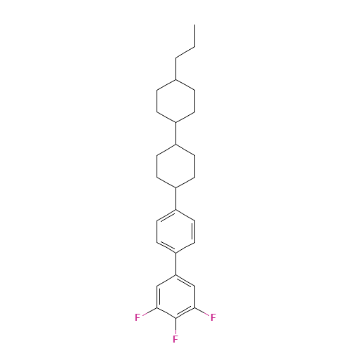 1,2,3-trifluoro-5-[4-[4-(4-propylcyclohexyl)cyclohexyl]phenyl]benzene (CAS: 137529-41-0) - Related Chemical Product