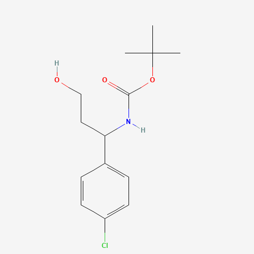 tert-butyl N-[1-(4-chlorophenyl)-3-hydroxypropyl]carbamate (CAS: 886493-66-9) - Related Chemical Product