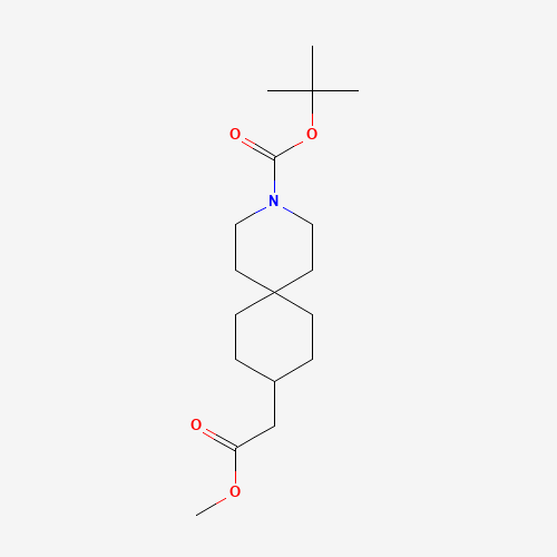 tert-butyl 9-(2-methoxy-2-oxoethyl)-3-azaspiro[5.5]undecane-3-carboxylate (CAS: 1346229-41-1) - Related Chemical Product