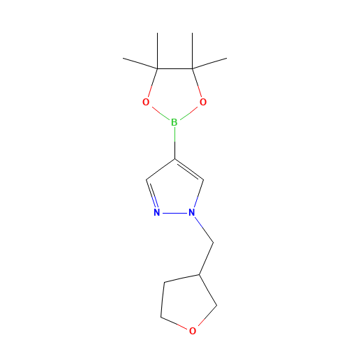 1-(oxolan-3-ylmethyl)-4-(4,4,5,5-tetramethyl-1,3,2-dioxaborolan-2-yl)pyrazole (CAS: 1605294-11-8) - Related Chemical Product