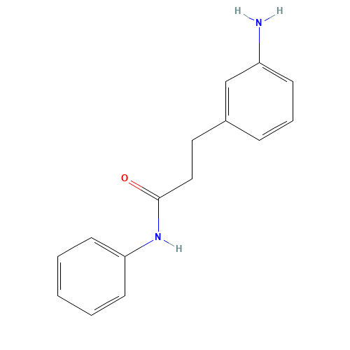3-(3-aminophenyl)-N-phenylpropanamide (CAS: 273746-80-8) - Chemical Structure and Molecular Formula 
