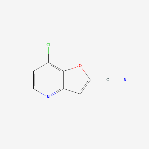 7-chlorofuro[3,2-b]pyridine-2-carbonitrile (CAS: 220992-47-2) - Chemical Structure and Molecular Formula 