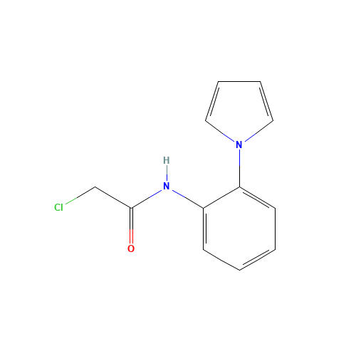 2-chloro-N-(2-pyrrol-1-ylphenyl)acetamide (CAS: 37046-24-5) - Related Chemical Product
