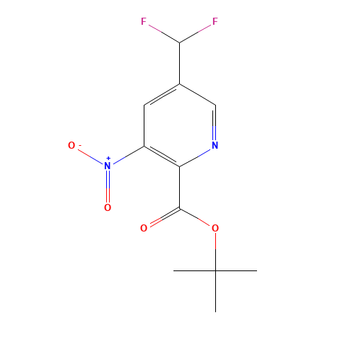 tert-butyl 5-(difluoromethyl)-3-nitropyridine-2-carboxylate (CAS: 1386986-29-3) - Related Chemical Product