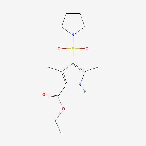 ethyl 3,5-dimethyl-4-pyrrolidin-1-ylsulfonyl-1H-pyrrole-2-carboxylate (CAS: 1021527-86-5) - Related Chemical Product