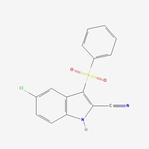 3-(benzenesulfonyl)-5-chloro-1H-indole-2-carbonitrile (CAS: 918142-80-0) - Related Chemical Product