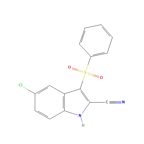 3-(benzenesulfonyl)-5-chloro-1H-indole-2-carbonitrile (CAS: 918142-80-0) - Related Chemical Product