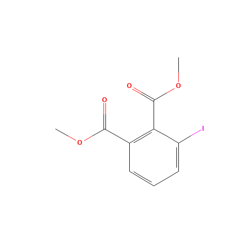 dimethyl 3-iodobenzene-1,2-dicarboxylate (CAS: 102928-38-1) - Chemical Structure and Molecular Formula 