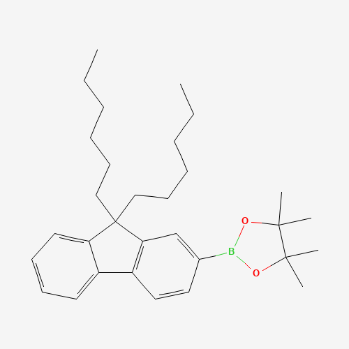 2-(9,9-dihexylfluoren-2-yl)-4,4,5,5-tetramethyl-1,3,2-dioxaborolane (CAS: 264925-45-3) - Related Chemical Product