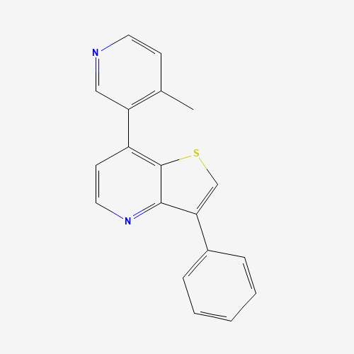 7-(4-methylpyridin-3-yl)-3-phenylthieno[3,2-b]pyridine (CAS: 1428880-85-6) - Chemical Structure and Molecular Formula 