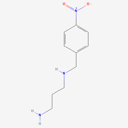 N'-[(4-nitrophenyl)methyl]propane-1,3-diamine (CAS: 161799-74-2) - Chemical Structure and Molecular Formula 