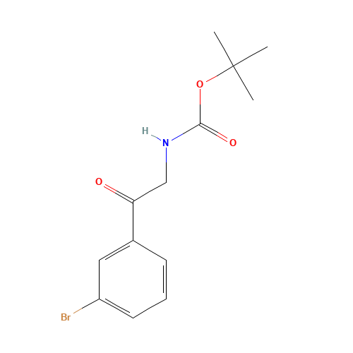 tert-butyl N-[2-(3-bromophenyl)-2-oxoethyl]carbamate (CAS: 339185-69-2) - Related Chemical Product