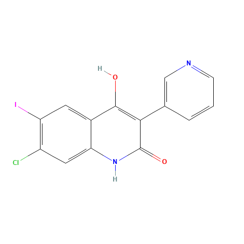7-chloro-4-hydroxy-6-iodo-3-pyridin-3-yl-1H-quinolin-2-one (CAS: 1398340-26-5) - Related Chemical Product