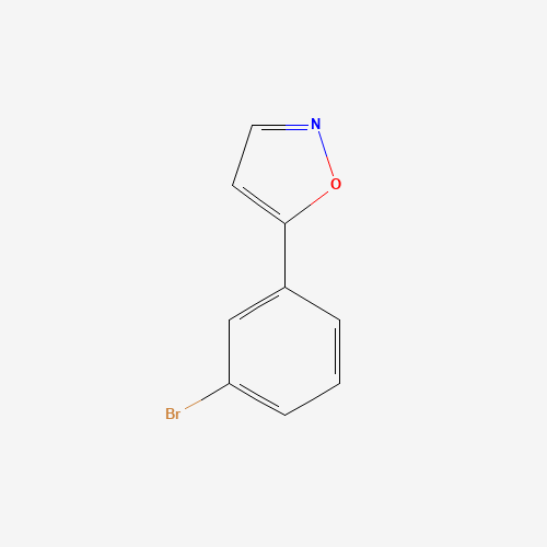 5-(3-bromophenyl)-1,2-oxazole (CAS: 7064-33-7) - Chemical Structure and Molecular Formula 