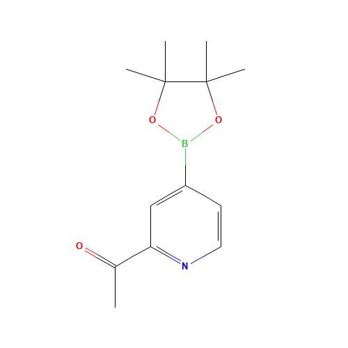 1-[4-(4,4,5,5-tetramethyl-1,3,2-dioxaborolan-2-yl)pyridin-2-yl]ethanone (CAS: 741709-58-0) - Related Chemical Product