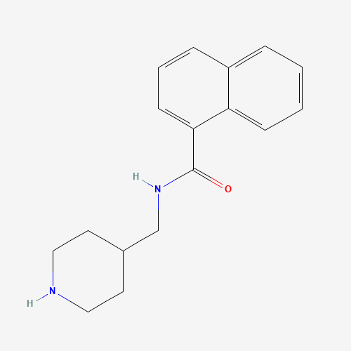 N-(piperidin-4-ylmethyl)naphthalene-1-carboxamide (CAS: 714968-58-8) - Chemical Structure and Molecular Formula 