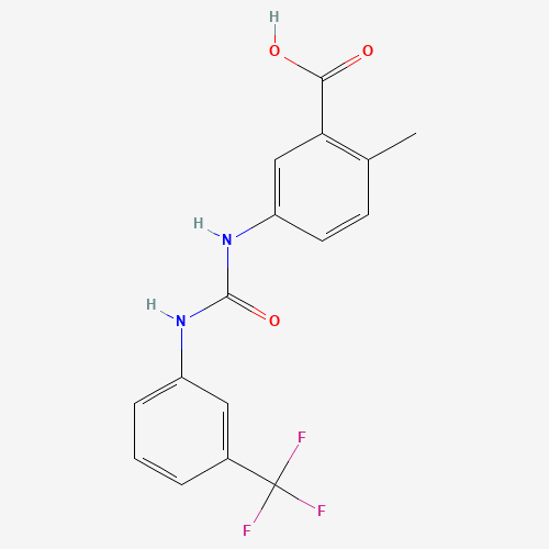 2-methyl-5-[[3-(trifluoromethyl)phenyl]carbamoylamino]benzoic acid (CAS: 1613228-53-7) - Related Chemical Product
