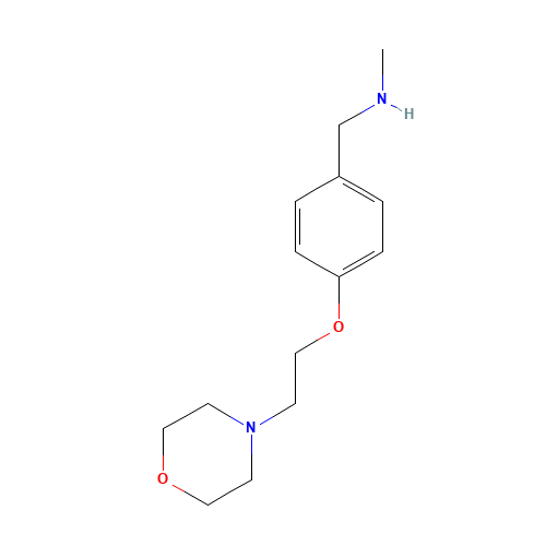 N-methyl-1-[4-(2-morpholin-4-ylethoxy)phenyl]methanamine (CAS: 852180-77-9) - Related Chemical Product