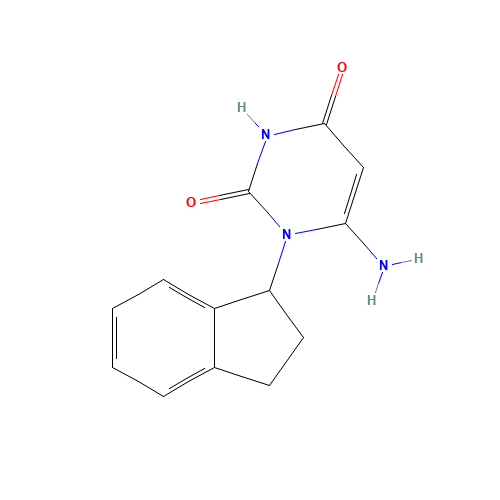 6-amino-1-(2,3-dihydro-1H-inden-1-yl)pyrimidine-2,4-dione (CAS: 876408-58-1) - Related Chemical Product