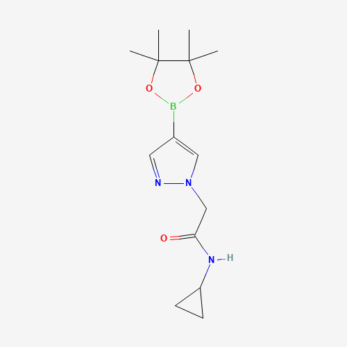 N-cyclopropyl-2-[4-(4,4,5,5-tetramethyl-1,3,2-dioxaborolan-2-yl)pyrazol-1-yl]acetamide (CAS: 1356541-72-4) - Related Chemical Product