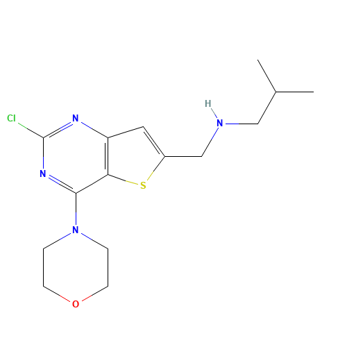 N-[(2-chloro-4-morpholin-4-ylthieno[3,2-d]pyrimidin-6-yl)methyl]-2-methylpropan-1-amine (CAS: 1235450-64-2) - Related Chemical Product