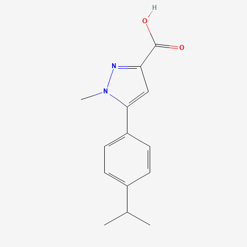 1-methyl-5-(4-propan-2-ylphenyl)pyrazole-3-carboxylic acid (CAS: 852815-03-3) - Related Chemical Product