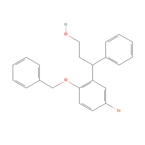 3-(5-bromo-2-phenylmethoxyphenyl)-3-phenylpropan-1-ol (CAS: 156755-25-8) - Related Chemical Product