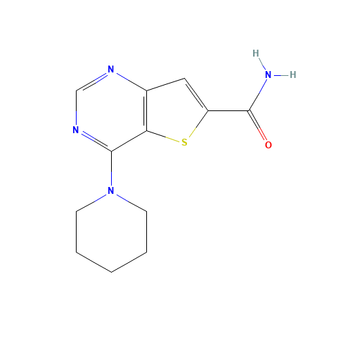 4-piperidin-1-ylthieno[3,2-d]pyrimidine-6-carboxamide (CAS: 1431411-45-8) - Related Chemical Product
